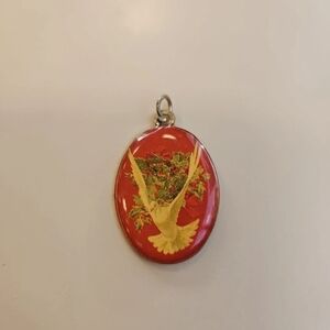 White Dove Pendant Necklace Charm - Unbranded